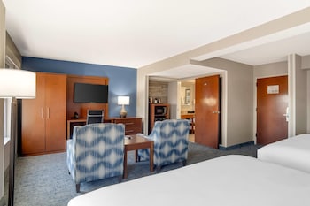 Suite, Non Smoking (2 King Beds) | Desk, laptop workspace, blackout drapes, soundproofing