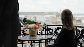 Deluxe-Zimmer, Balkon, Stadtblick | Ausblick vom Zimmer
