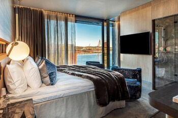 Penthouse - min. age 25+ | 1 Schlafzimmer, Bettwäsche aus ägyptischer Baumwolle