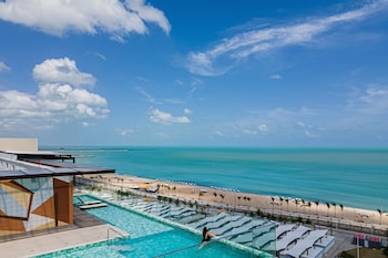 Indoor pool, open 9:00 AM to 7:00 PM, sun loungers