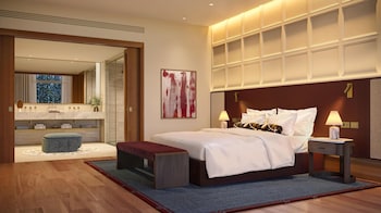 Presidential Suite, 1 King Bed | Living area | Flat-screen TV, pay movies, MP3 dock