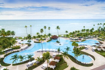 3 outdoor pools, open 7:00 AM to 10:00 PM, sun loungers