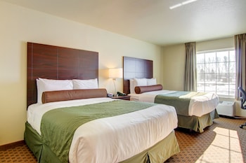 Standard Room, 2 Queen Beds, Non Smoking | Premium bedding, in-room safe, desk, laptop workspace