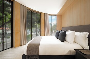 1 chambre, literie de qualité supérieure, couette en duvet d'oie