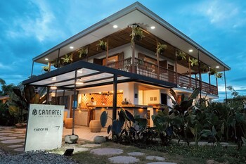 Outdoor banquet area