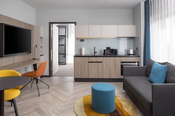 Estudio, 1 habitación, no fumadores | Caja fuerte, escritorio, espacio para trabajar con un portátil