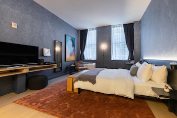 Junior 1 Bedroom | 1 slaapkamer, Italiaanse Frette-lakens, luxe beddengoed