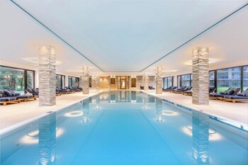 Indoor pool, seasonal outdoor pool