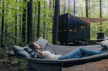 Standard Cabin, 1 Queen Bed | 1 bedroom, desk, laptop workspace, bed sheets