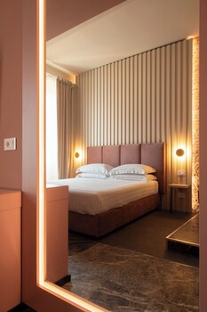 Design-Doppelzimmer | 1 Schlafzimmer, Daunenbettdecken, Betten mit Memory-Foam-Matratzen