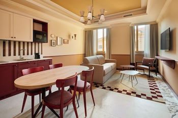 Monolocale, 1 letto king e 1 divano letto (King) e terrazza | Terrasse/Patio