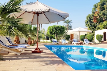 Vue sur le jardin. Hotel Sheherazade