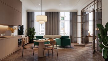 Suite | Zimmersafe, Schreibtisch, laptopgeeigneter Arbeitsplatz