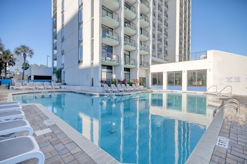 Suite, 1 King-Bett und Schlafsofa, Poolblick (Pool View One Bedroom) | Terrasse/Patio