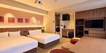 基础公寓, 无烟房, 厨房 (A, 4 double beds, 98 sqm) | 起居区