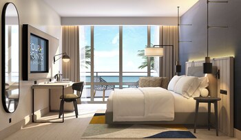 1 bedroom, premium bedding, down comforters, in-room safe