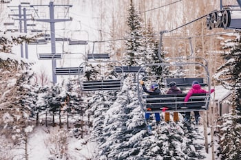 Piscina all'aperto, ombrelloni da piscina, lettini
