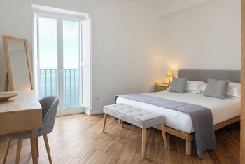 Departamento exclusivo, vista al mar | Sábanas de algodón egipcio, ropa de cama de alta calidad y edredón