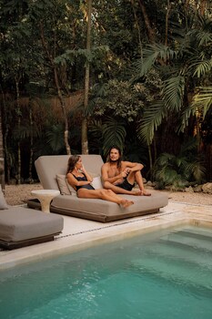 Outdoor pool, open 7:30 AM to 9:00 PM, pool umbrellas, sun loungers