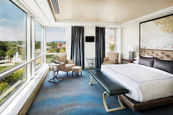 Suite, 1 King Bed (Governor) | Living area | 55-inch flat-screen TV with cable channels, Smart TV, Netflix