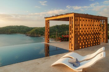 Villa romántica, 1 habitación, alberca privada, vista al océano | Vista desde la habitación