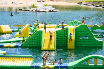 2 indoor pools, seasonal outdoor pool, pool umbrellas, sun loungers