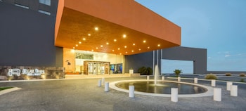 Outdoor banquet area