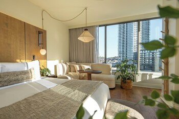 Staduitzicht vanuit accommodatie