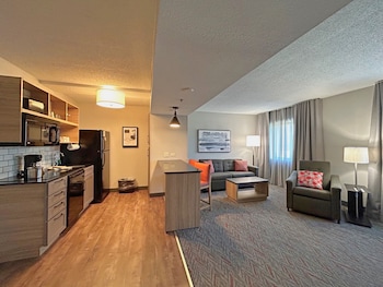 1 bedroom, desk, laptop workspace, iron/ironing board