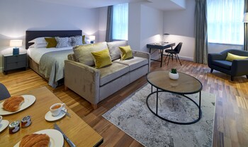 Sitteområde i lobbyen