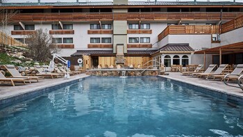 Outdoor pool, open 8:00 AM to 10 PM, sun loungers