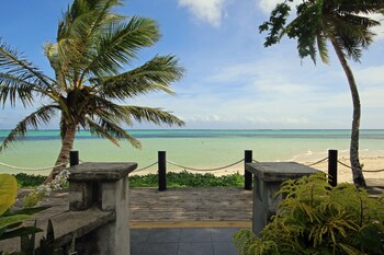 Private beach, white sand, sun-loungers, beach umbrellas