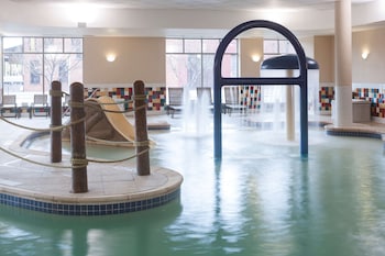 Indoor pool, open 6 AM to 11 PM, sun loungers