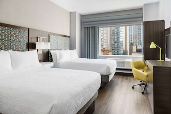 In-room safe, desk, laptop workspace, blackout curtains