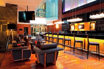 Indoor pool, outdoor pool, sun loungers