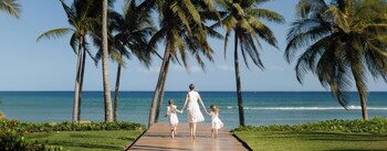 On the beach, white sand, free beach shuttle, free beach cabanas