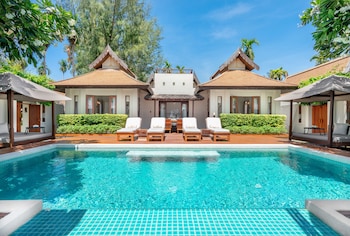 2 outdoor pools, open 7:00 AM to 6:00 PM, pool umbrellas, sun loungers