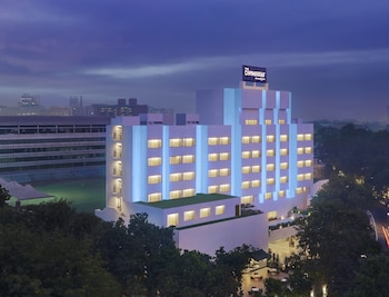 Siddeområde i lobbyen