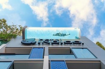 Outdoor pool, open 7:00 AM to 9:00 PM, pool umbrellas, sun loungers