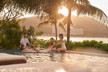 3 outdoor pools, pool umbrellas