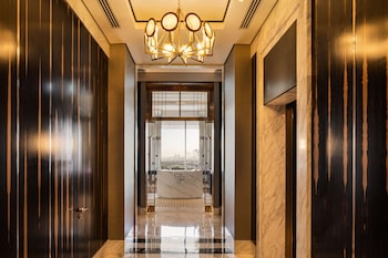 Presidential Suite, 1 King Bed | Bathroom | Separate tub and shower, deep soaking tub, hair dryer, slippers