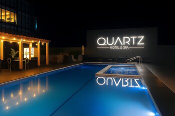 Outdoor pool, open 9:00 AM to 9:00 PM, sun loungers