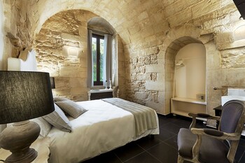 Quadrupla Superior, vista città | Biancheria da letto di alta qualità, copriletto in piuma, minibar