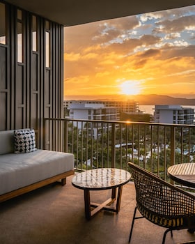 Vista a la playa o el mar