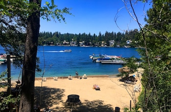 Privatstrand, Strandtücher, Angeln