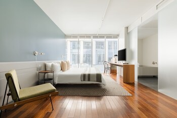 1 chambre, literie de qualité, ameublement unique