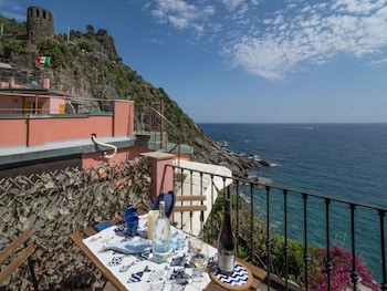 Departamento panorámico, 2 habitaciones, vista al mar | Terraza o patio