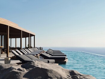 Indoor pool, outdoor pool, sun loungers