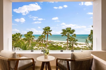 2 outdoor pools, pool umbrellas, pool loungers