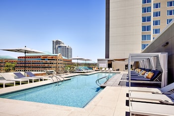 Rooftop bar, alfresco dining, open select days